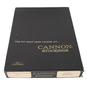 Vintage Cannon Stocking box 9.75".x 7.5" Box only glam retro props
